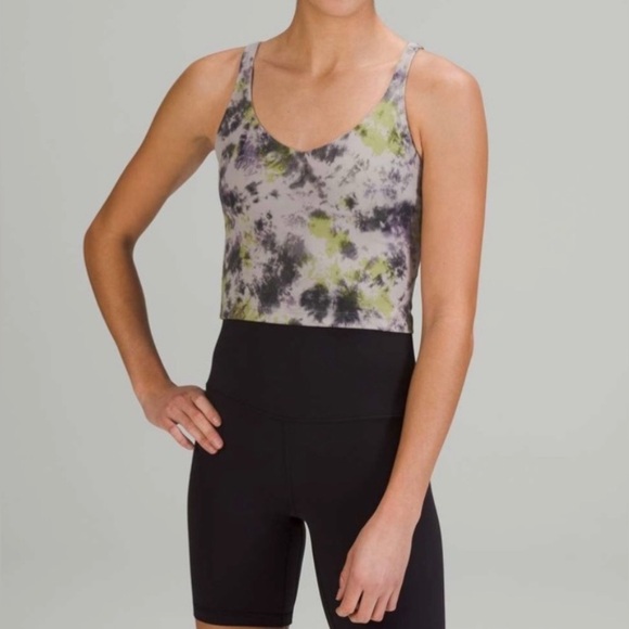 lululemon align tie-dye purple and green women’s size 4 tank top - Picture 4 of 4
